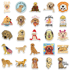 Golden Retriever Dachshund Stickers