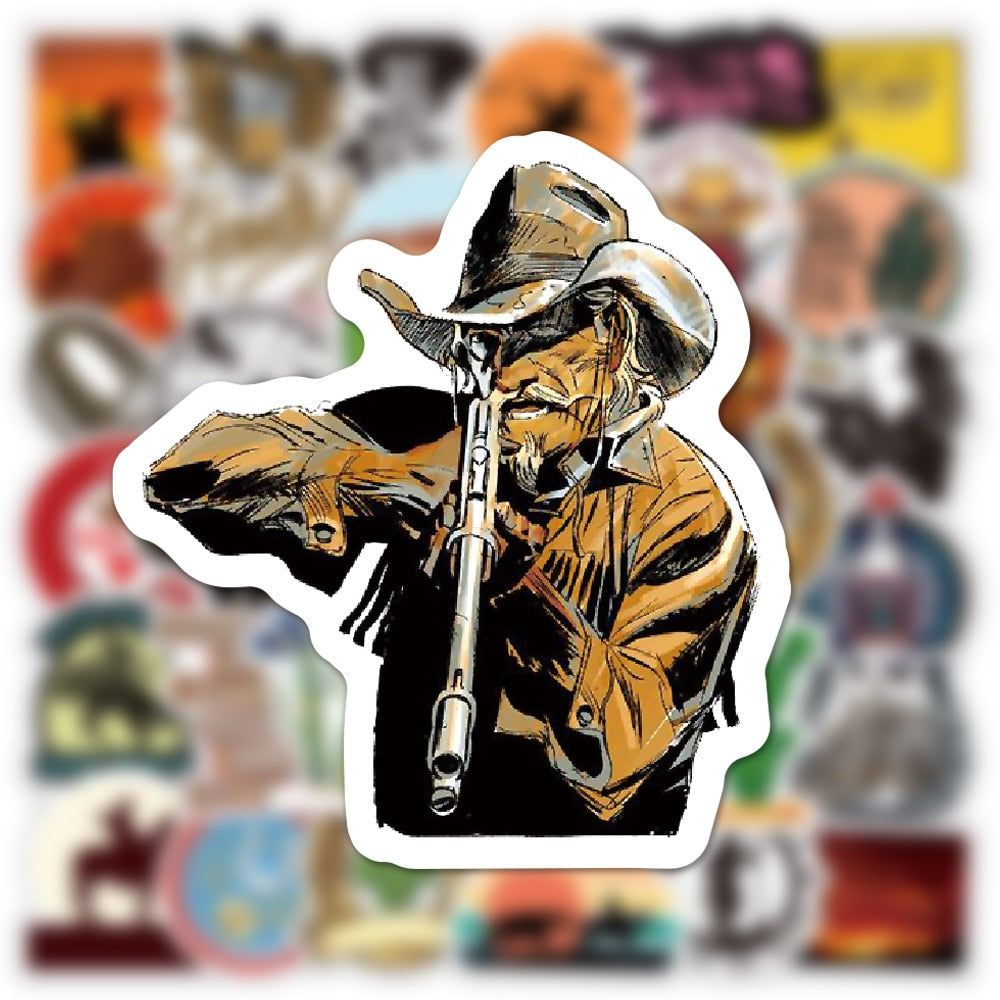 Cowboy West Cowherd Stickers