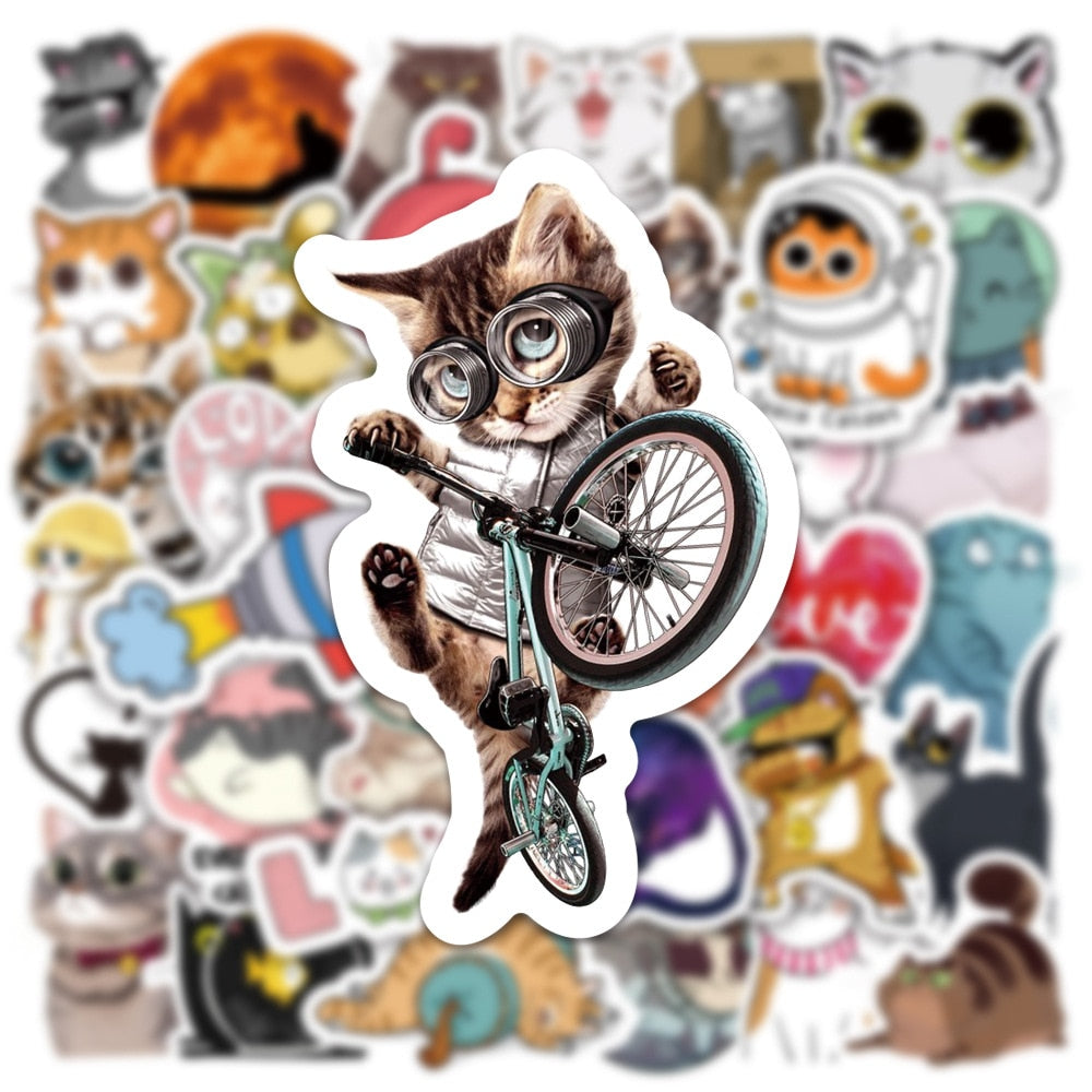 Cute Animal Cat Aesthetic Stickers