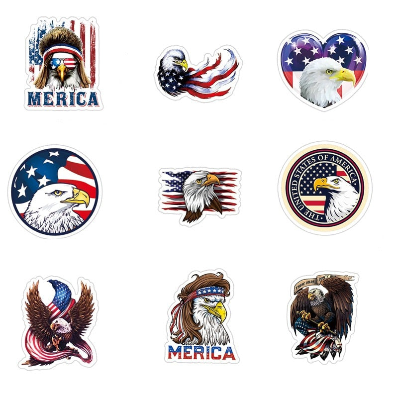 American National Bald Eagle Stickers