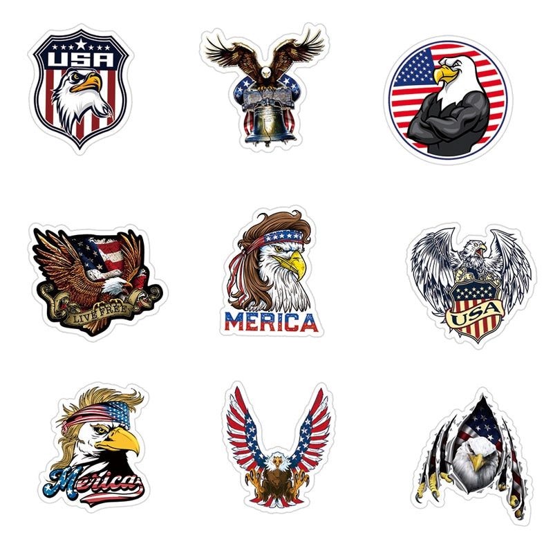 American National Bald Eagle Stickers