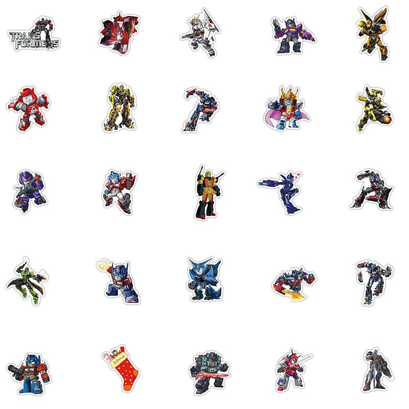 Transformation Bumblebee Optimus Prime Stickers