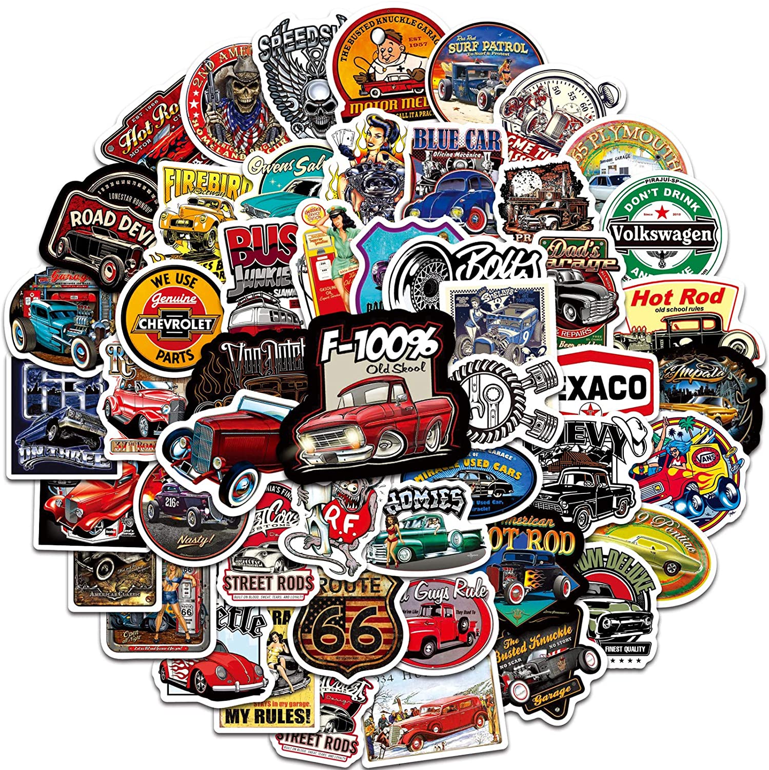 Classic Car Theme Stickers