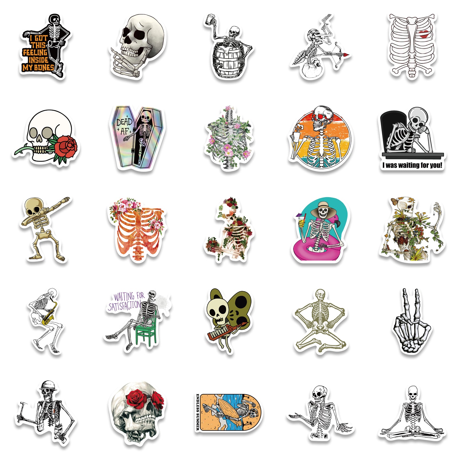 Skeleton Cute Stickers