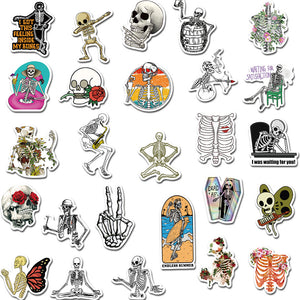 Punk Skeleton Stickers