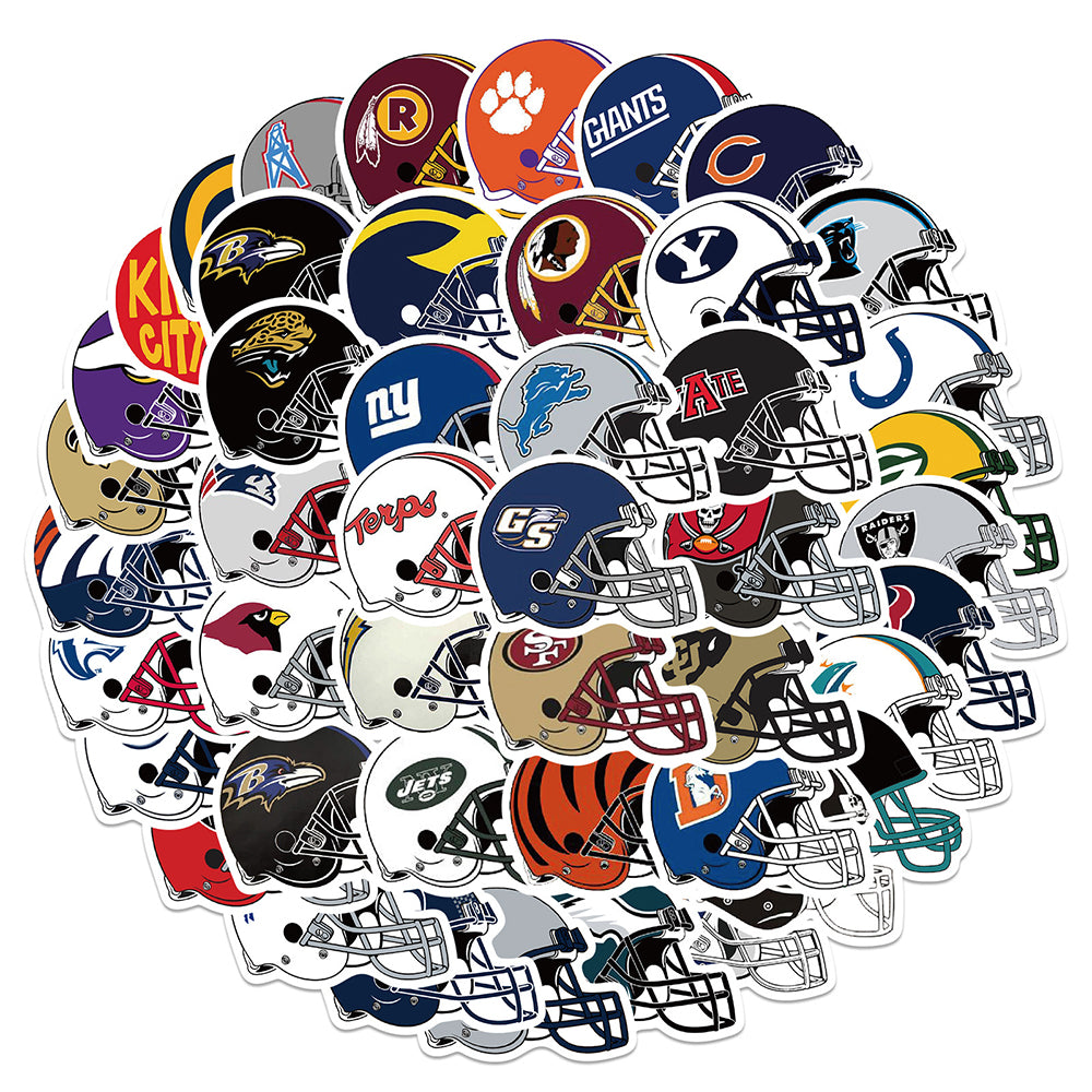 NFL Rugby Team Helmet Stickers