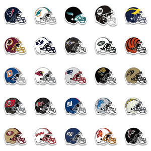 NFL Rugby Team Helmet Stickers