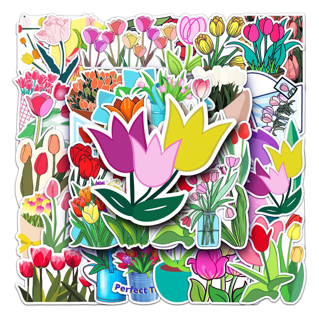 Tulip Flowers Stickers