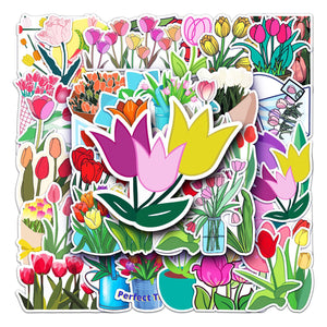 Tulip Flowers Stickers