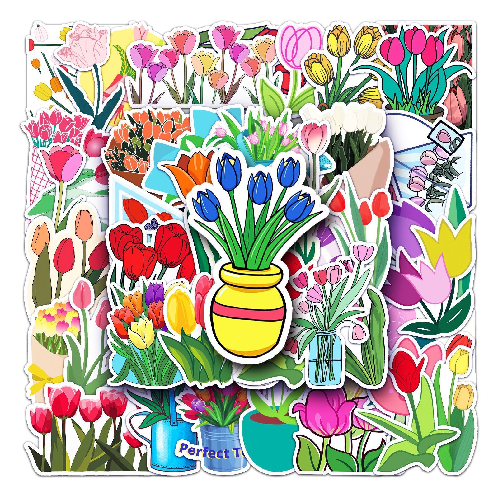 Tulip Flowers Stickers