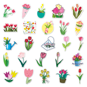 Tulip Flowers Stickers