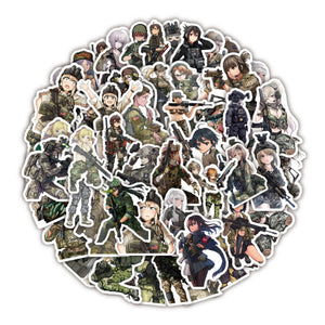 Army Woman Soldier Stickers