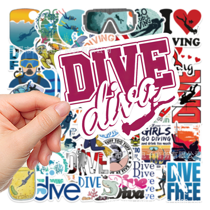 Underwater diving Scuba Outdoor Stickers