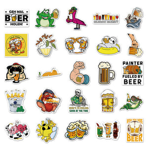 Wine Brewage Beer Stickers