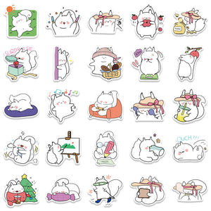 Baby White Squirrel Stickers