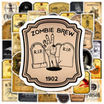 Halloween Vintage Bottle Stickers