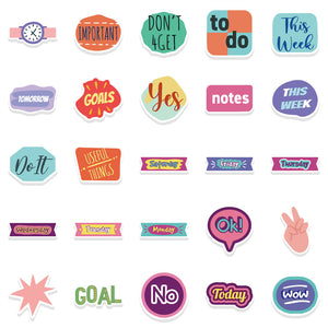 Goal Plan Stickers