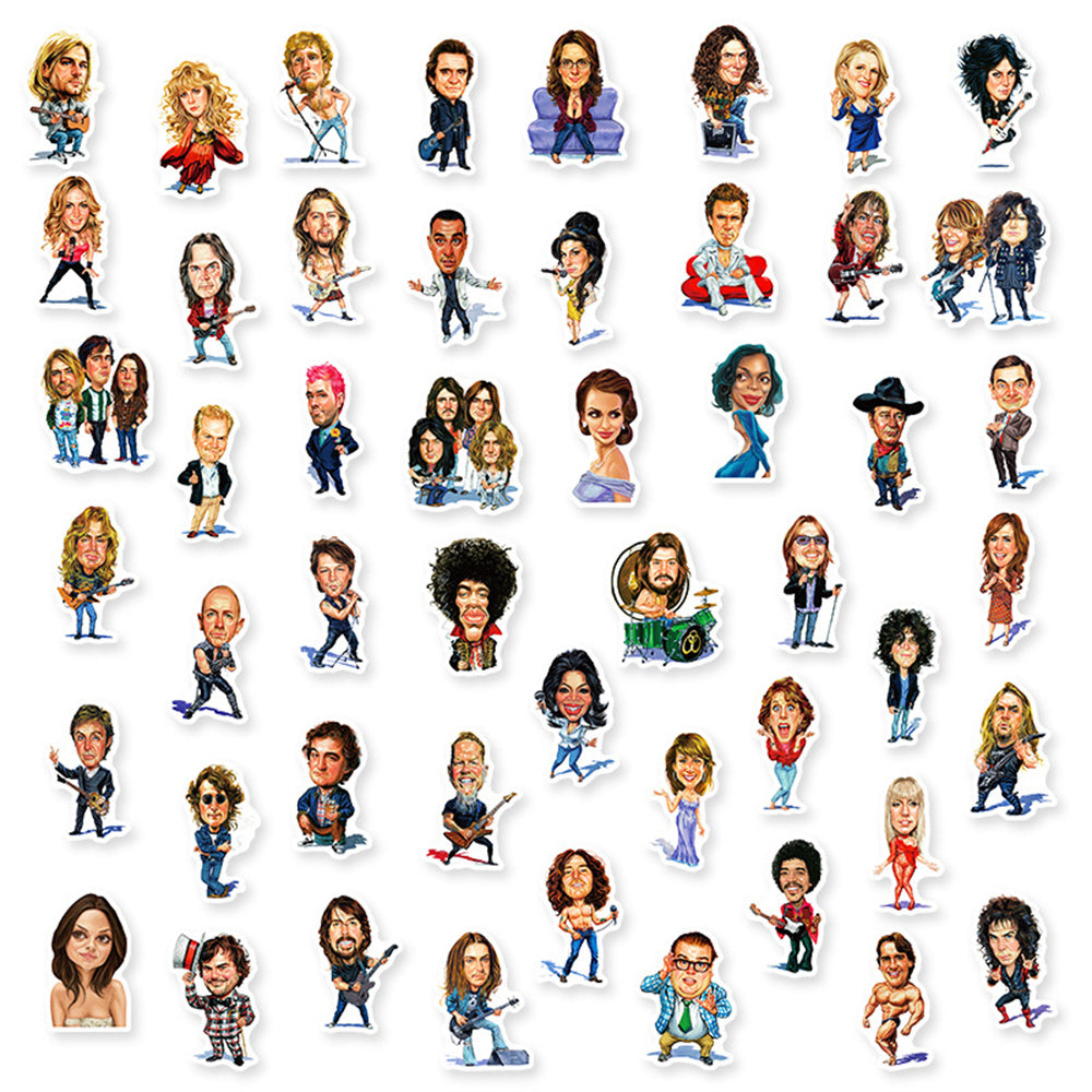 Celebrity Singer Sports Superstar Stickers