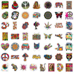 Psychedelic Hippie Stickers