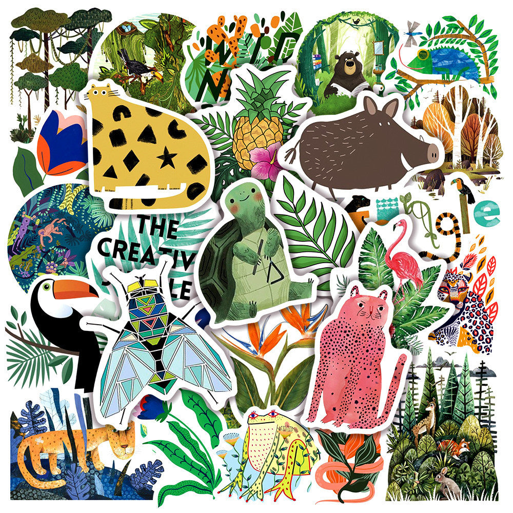 Rainforest Flora And Fauna Stickers