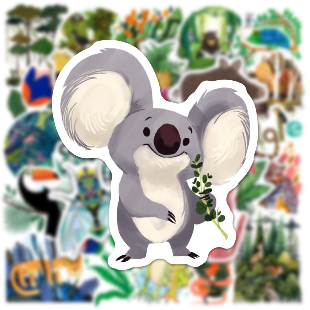 Rainforest Flora And Fauna Stickers