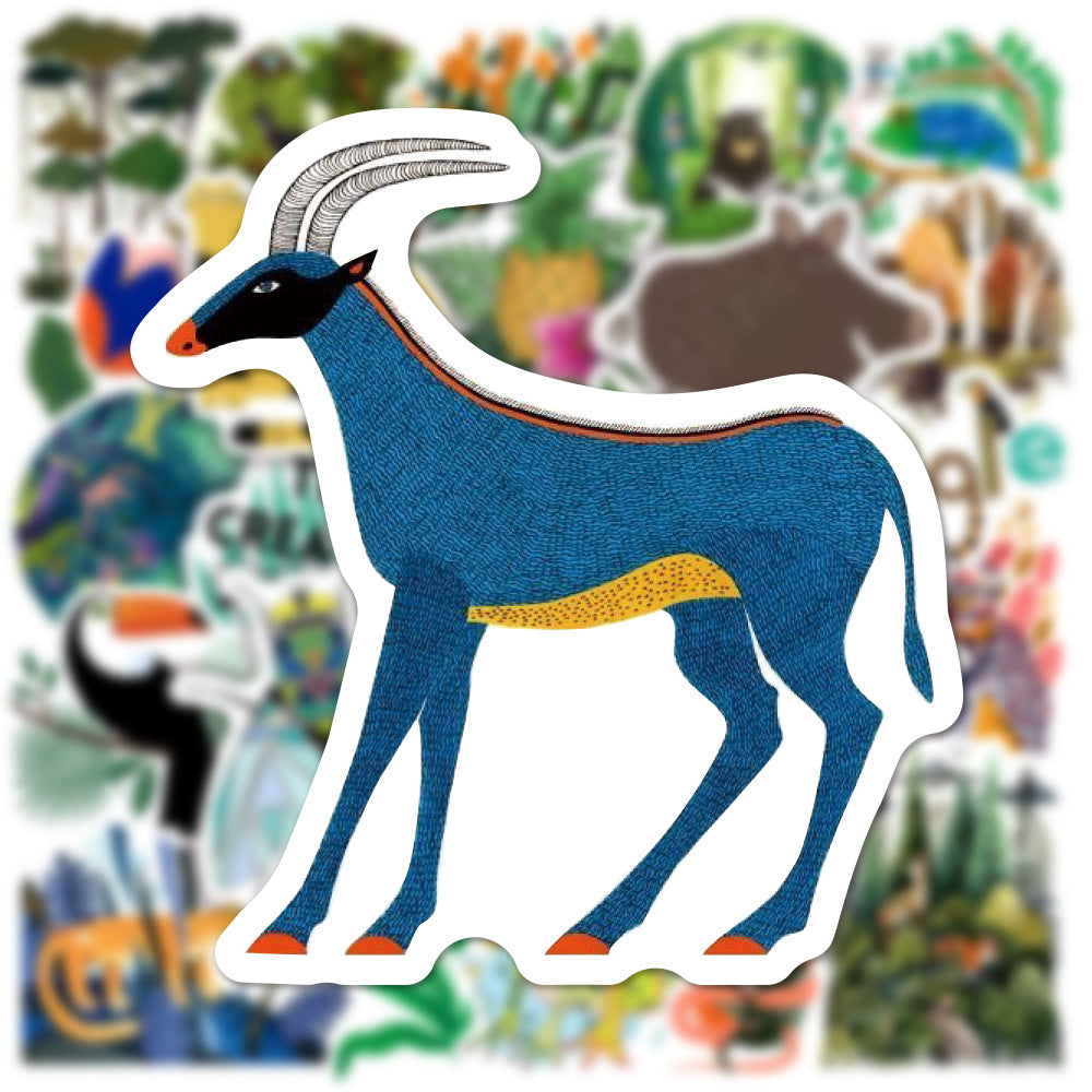 Rainforest Flora And Fauna Stickers