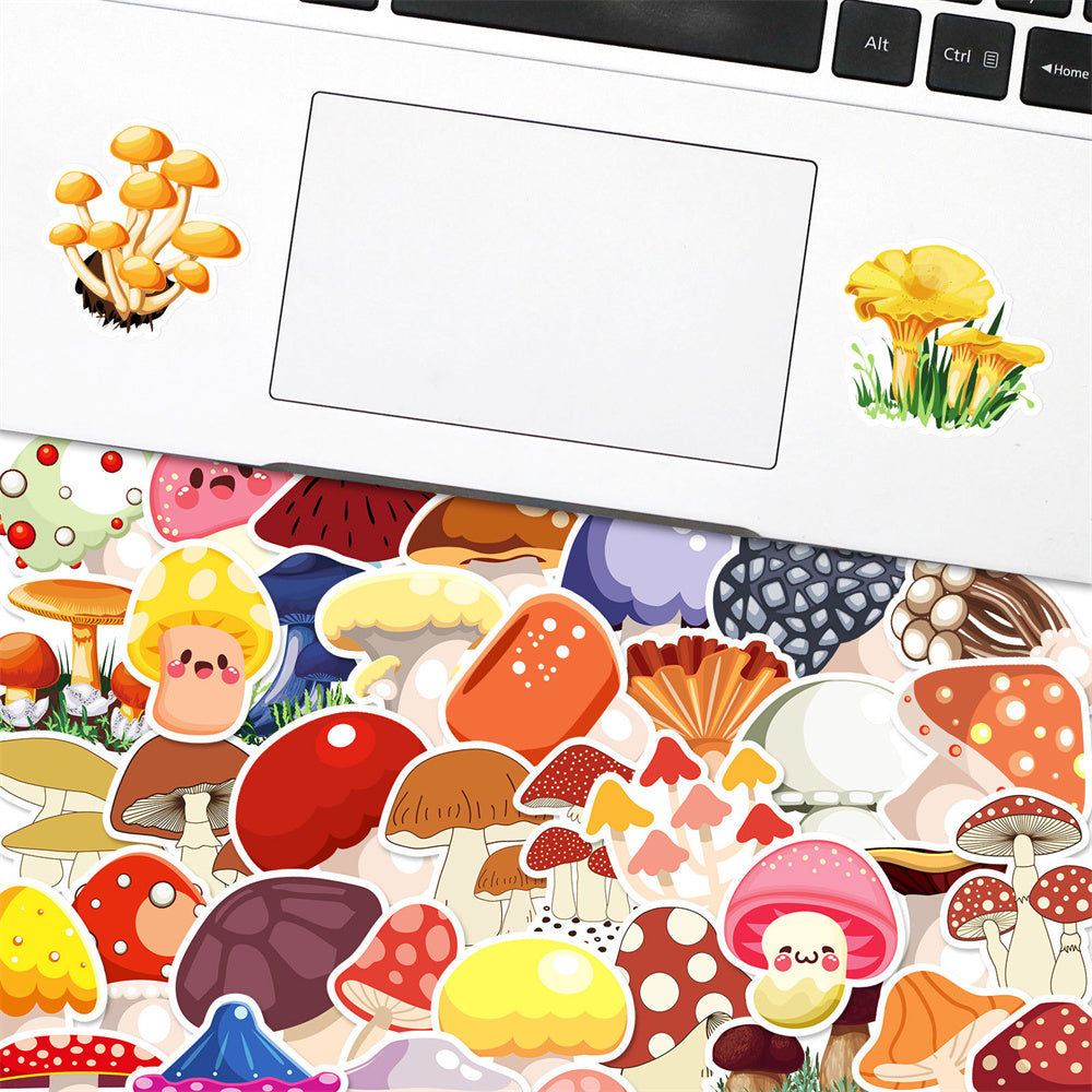 Doodle Mushroom Stickers