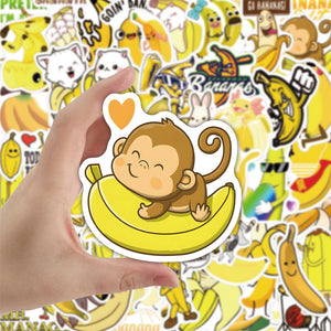 Banana Cute Animal Stickers