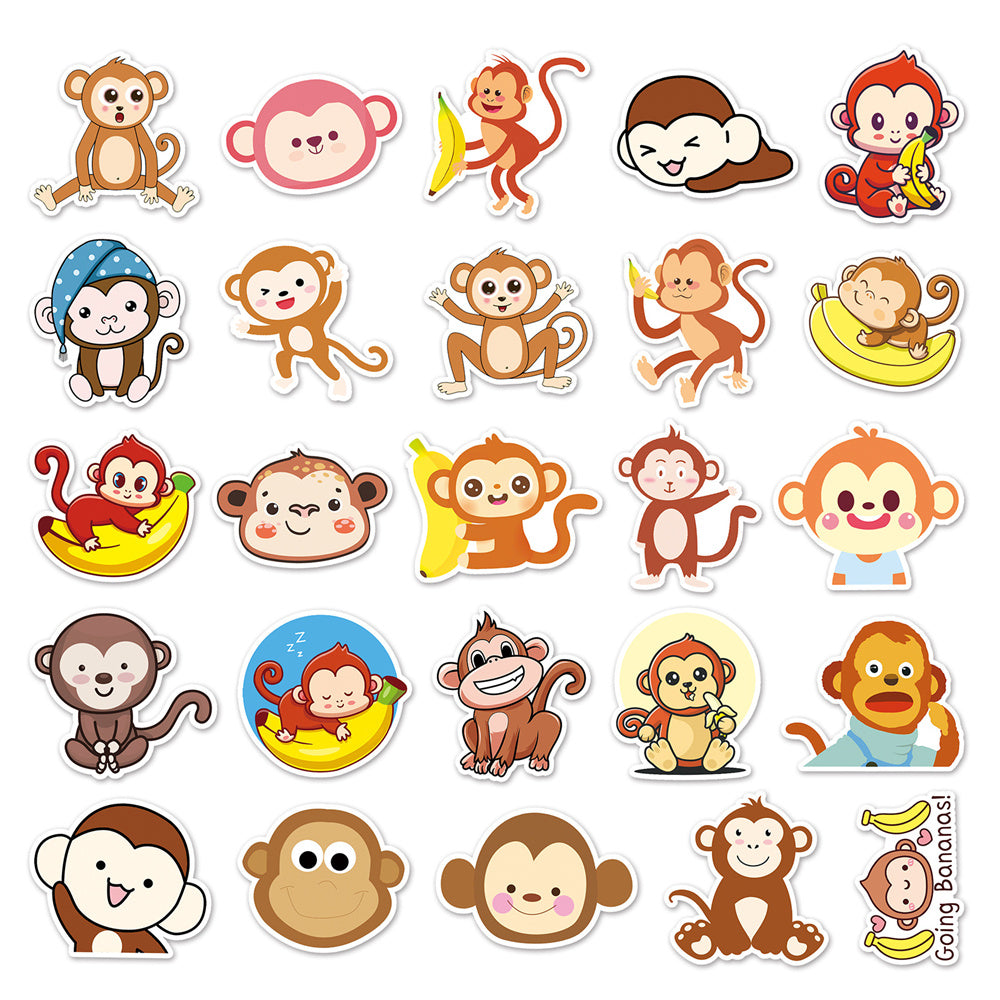 Cute Monkey Stickers