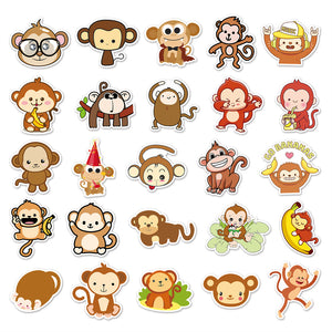 Cute Monkey Stickers