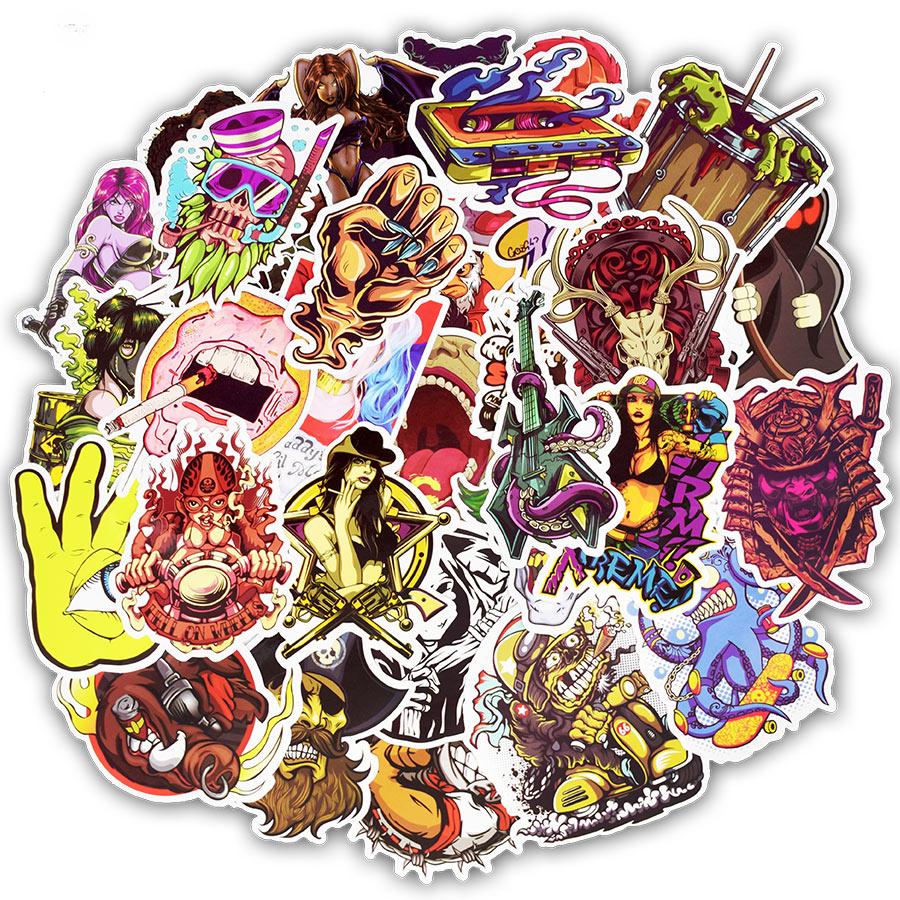 Horror Rock Punk Series Stickers