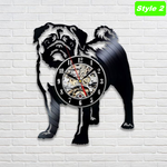 Pug Wall Clock