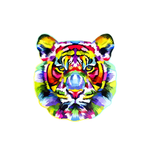 Rainbow Tiger Wooden Jigsaw Puzzle