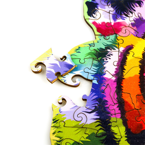 Rainbow Tiger Wooden Jigsaw Puzzle