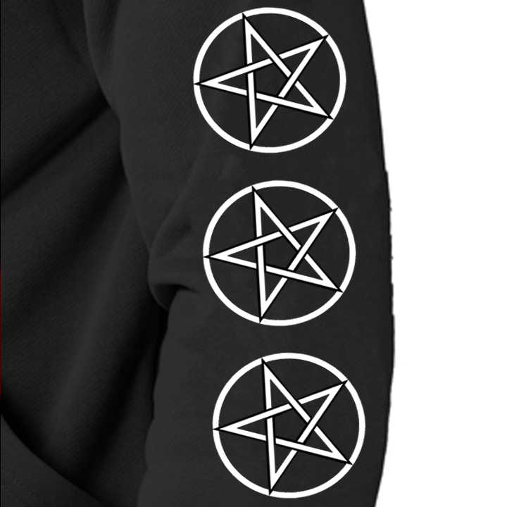 FULLY VACCINATED BY THE BLOOD OF SATAN HOODIE