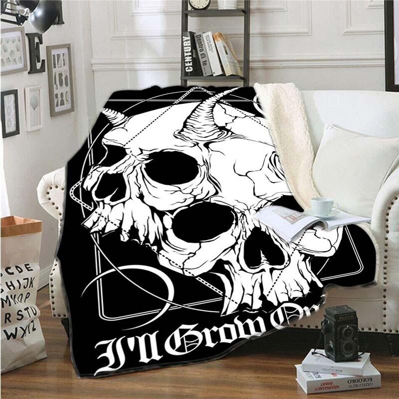 Satan Skull Blanket