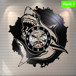 Shark Attack Wall Clock