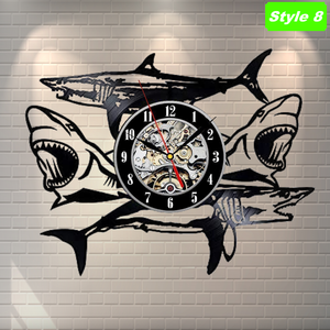 Shark Attack Wall Clock