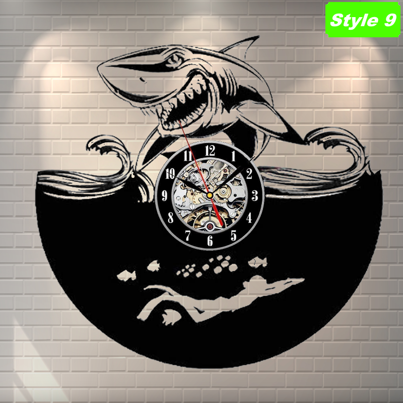 Shark Attack Wall Clock