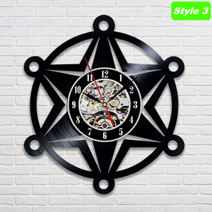 Sheriff Badge Wall Clock