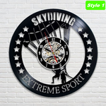 Skydiving Wall Clock