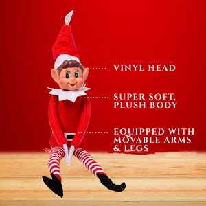 Red Cute Christmas Elf Doll