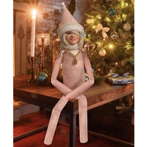 Snoop On A Stoop Pink Christmas Elf Doll