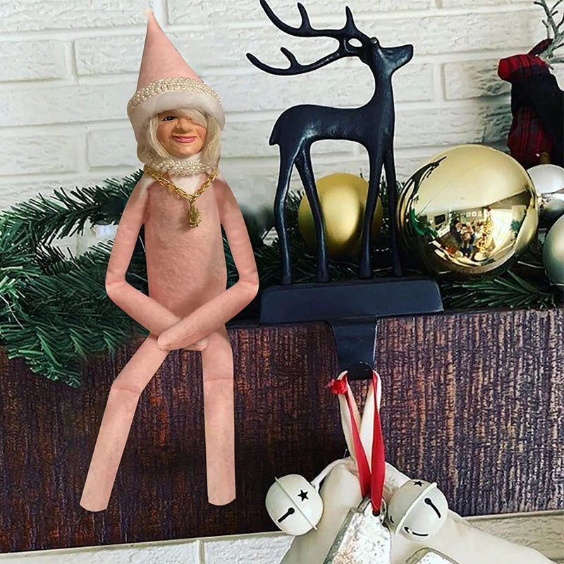 Snoop On A Stoop Pink Christmas Elf Doll