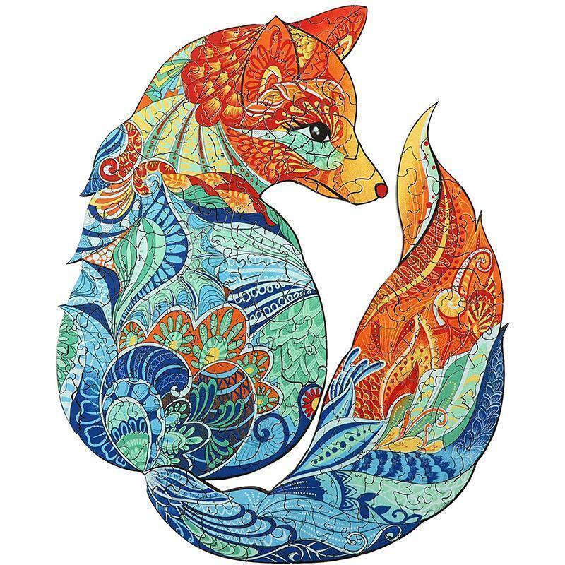 The Fox Cool Wooden Jigsaw Puzzle