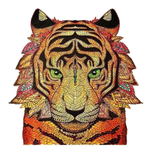 Tiger Head Wooden Jigsaw Puzzle