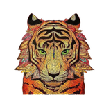 Tiger Head Wooden Jigsaw Puzzle