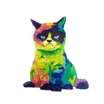 Upset Cat Wooden Jigsaw Puzzle