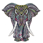 Very Fierce Elephant Wooden Jigsaw Puzzle