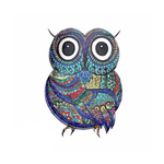 Weird Owl Wooden Jigsaw Puzzle